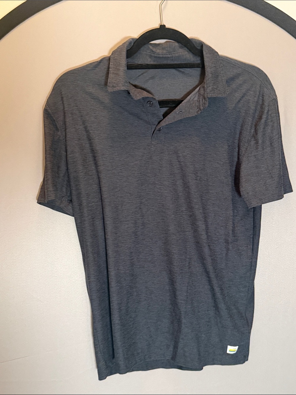 Vuori Dark Heather Gray Strato Tech Polo